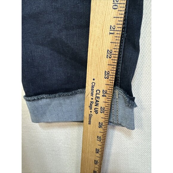 Lee Riders Indigo Deep Dyed Womens Mid-Rise Slim Fit Jeans 14M Blue Stretch Dark - Picture 10 of 13